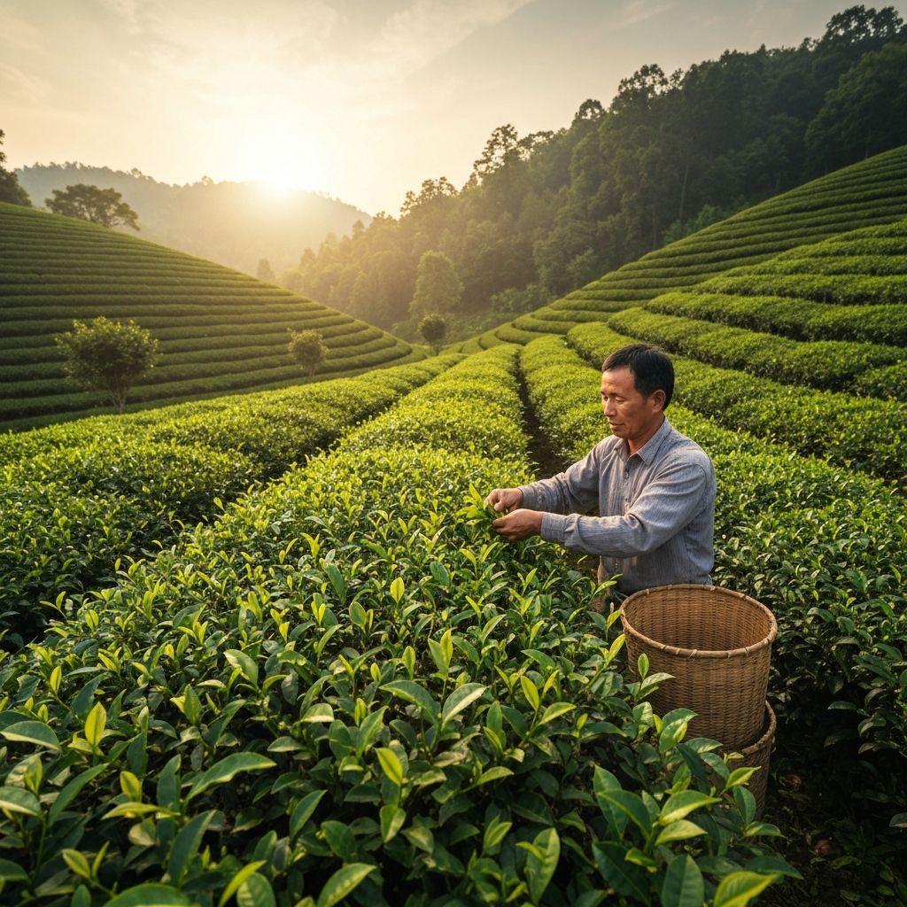 Tea harvesting